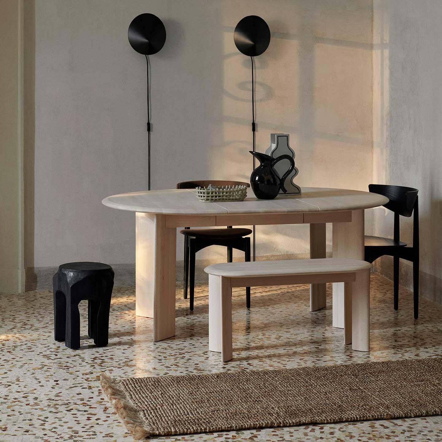 Bevel Bänk  vitoljad bok Ferm Living - 3