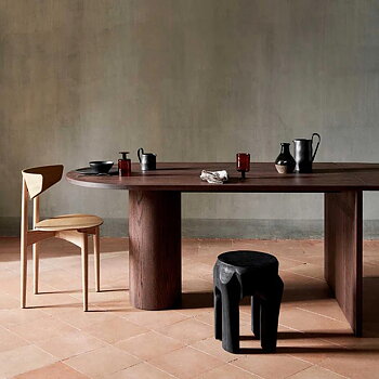 Pylo Dining Table Dark Stained Oak Ferm Living