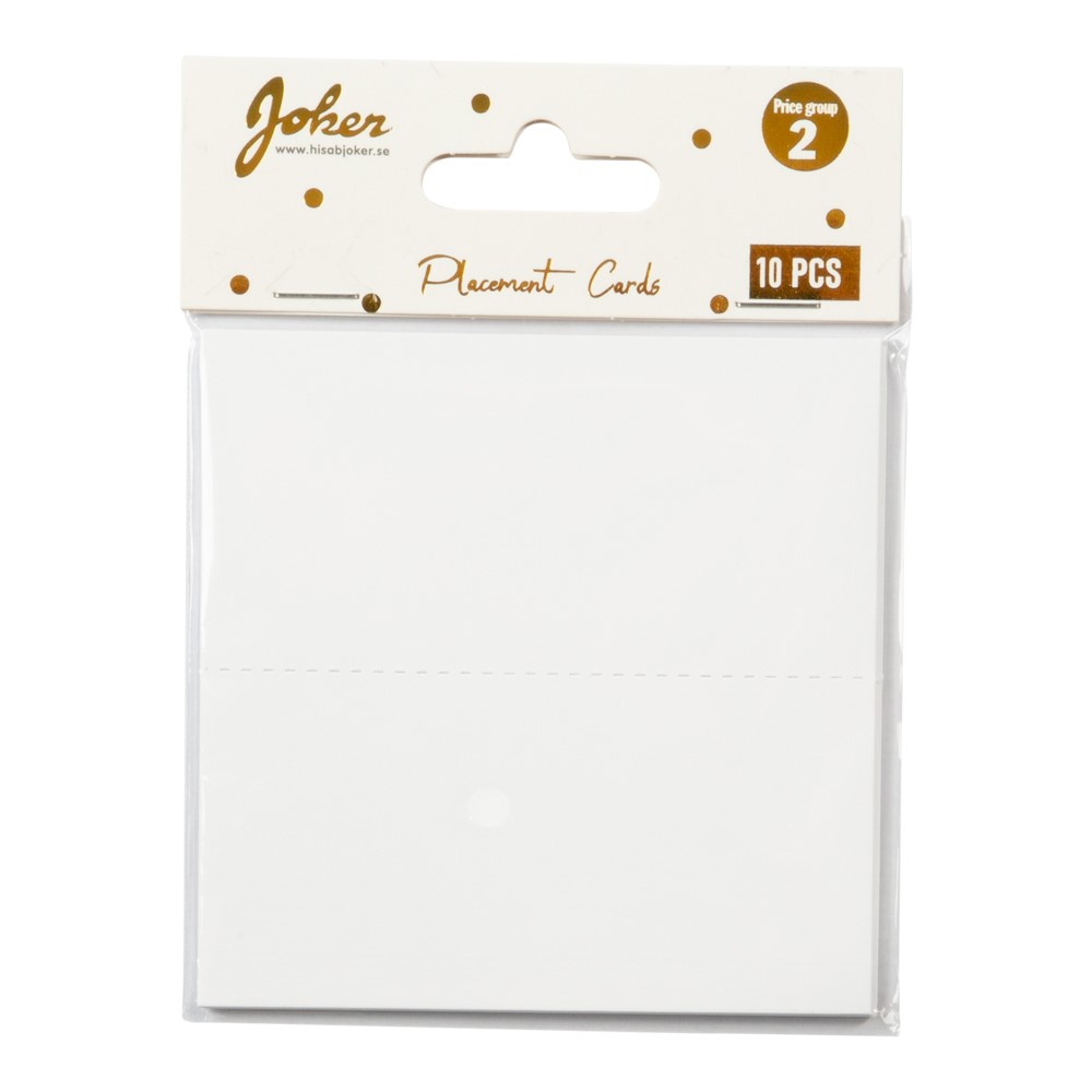 Placement cards White 10-pack - 2