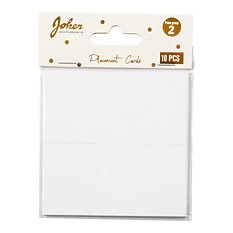Sijoittelukortti Valkoinen 10-pack
