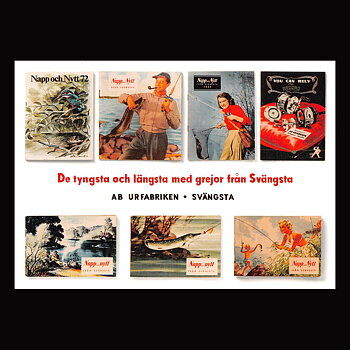 ABU - Napp och Nytt 1953, 1972 - URFABRIKEN - SVÄNGSTA - Vykort A5