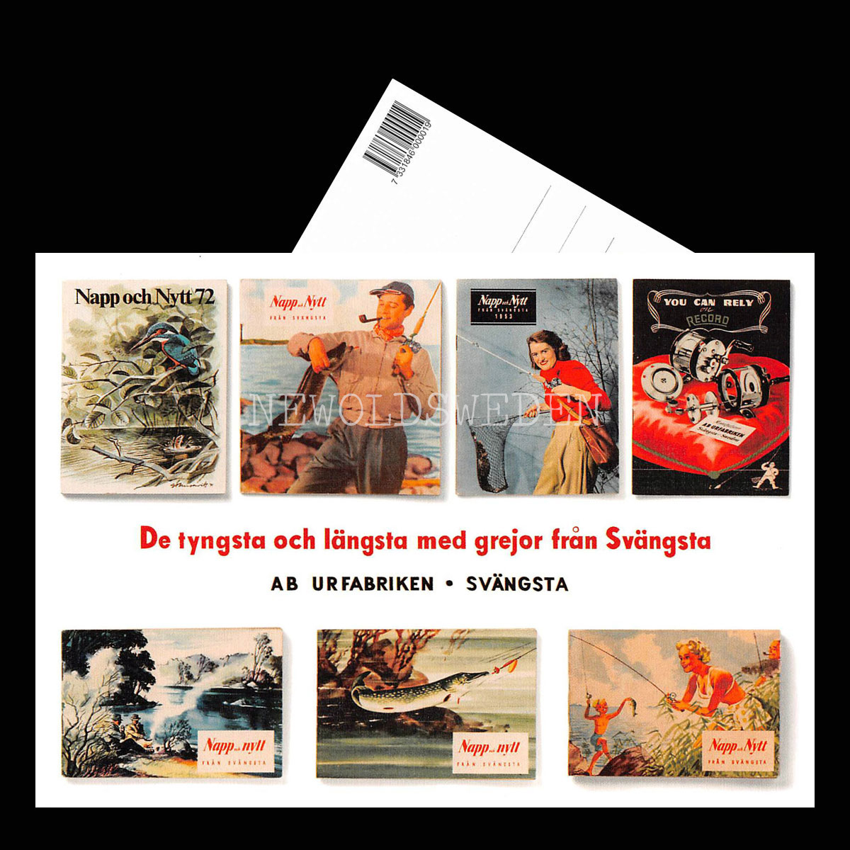 ABU - Napp och Nytt 1953, 1972 - URFABRIKEN - SVÄNGSTA - Vykort A5 - 3