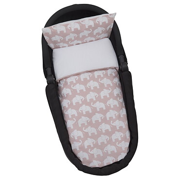PÅSLAKANSET BARNVAGN/VAGGA ROSA