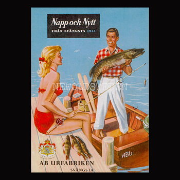 ABU - Napp och Nytt 1955 - URFABRIKEN - SVÄNGSTA - Vykort A5