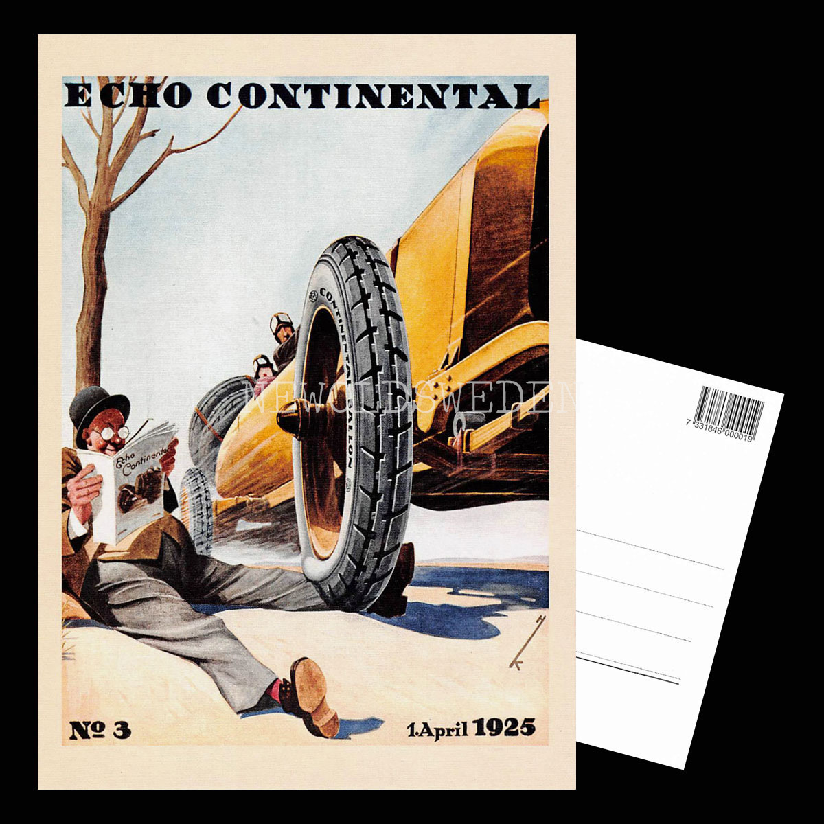 CONTINENTAL ECHO 1925 - Vykort A5 - 3