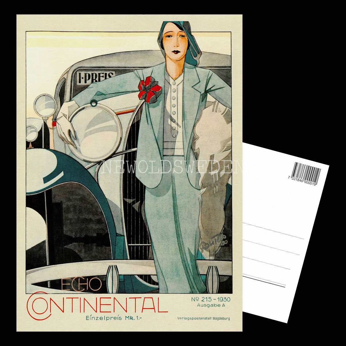 CONTINENTAL ECHO 1930 - Vykort A5 - 3