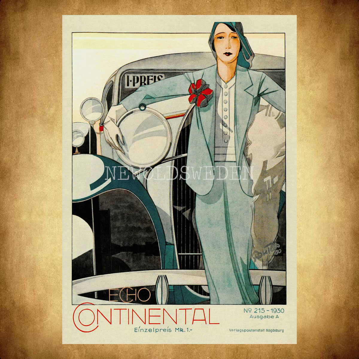 CONTINENTAL ECHO 1930 - Vykort A5 - 2