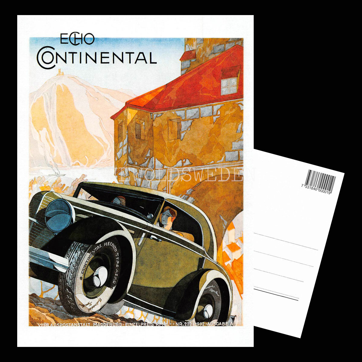 CONTINENTAL ECHO 1932 - Vykort A5 - 3