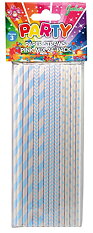 Paper Straws Blue mix 24-pack