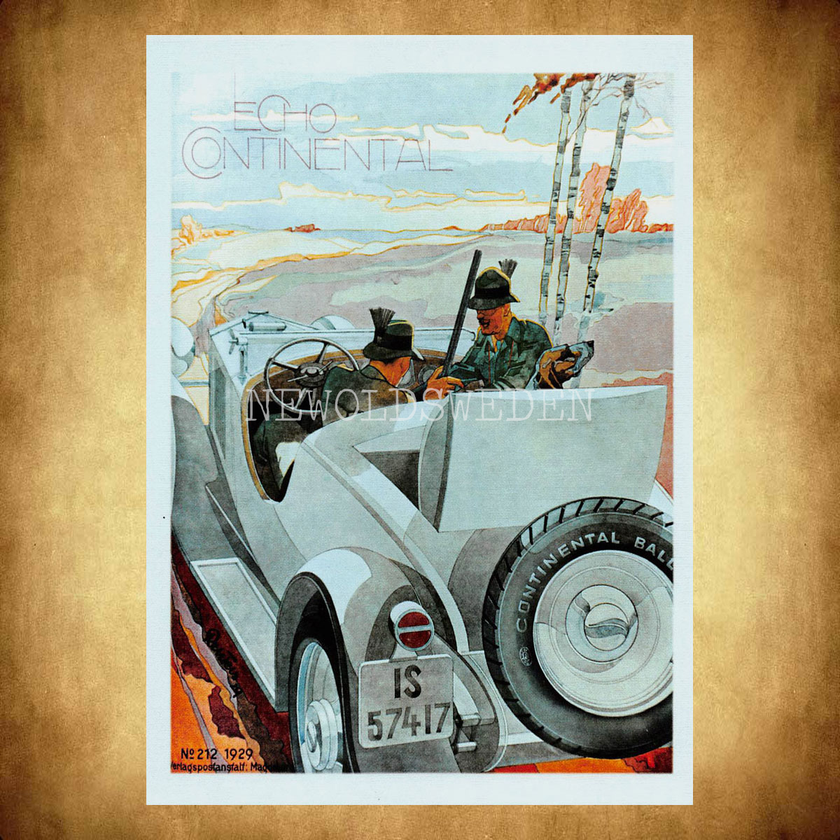CONTINENTAL ECHO 1929 - Vykort A5 - 2
