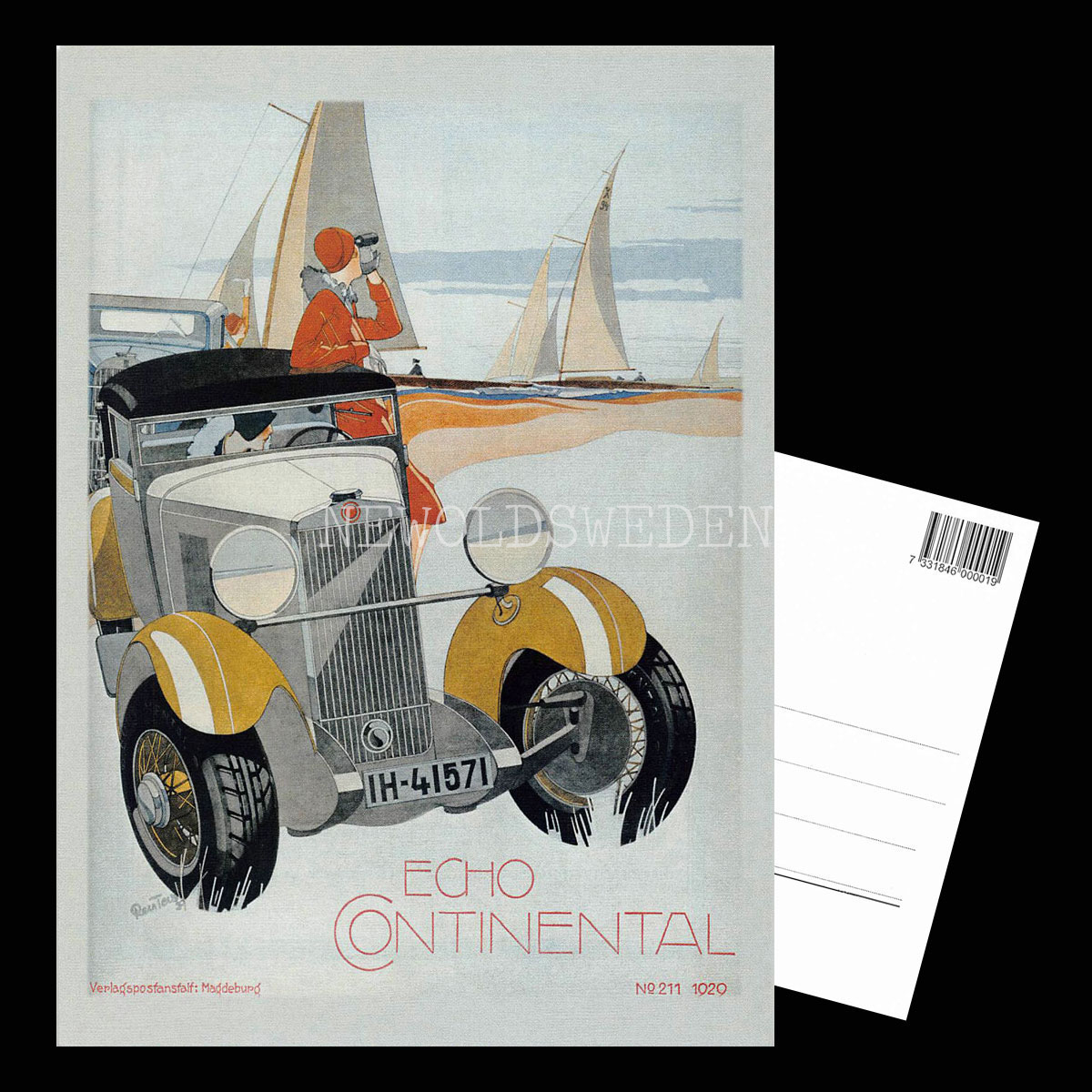 CONTINENTAL ECHO 1929 - Vykort A5 - 3