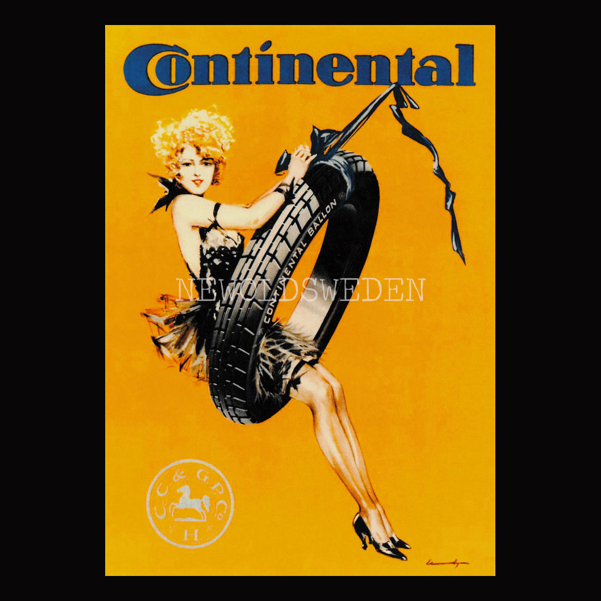 CONTINENTAL GIRL - Vykort A5