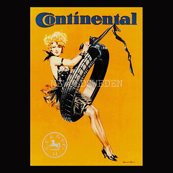 CONTINENTAL GIRL - Vykort A5