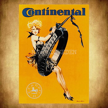 CONTINENTAL GIRL - Vykort A5