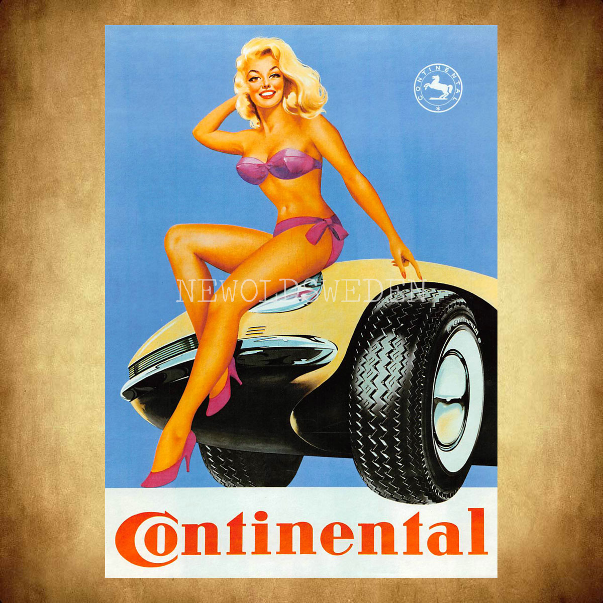 CONTINENTAL GIRL - Vykort A5 - 2