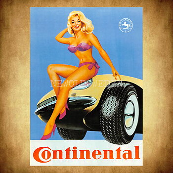 CONTINENTAL GIRL - Vykort A5