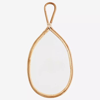 Oval Spegel Bambu