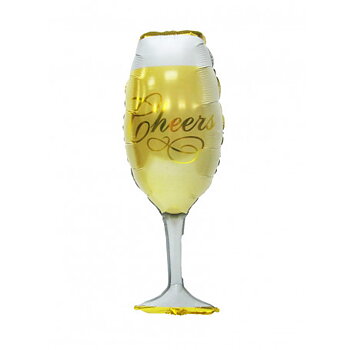 BALLONG MED CHAMPAGNEGLAS