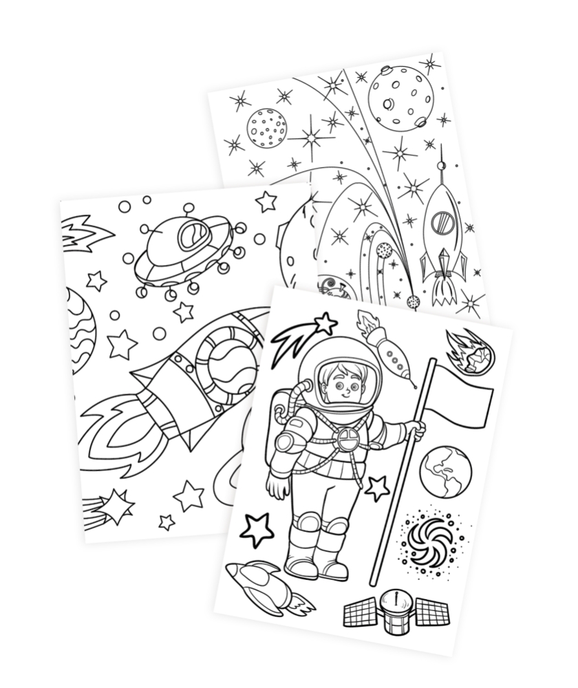 Sense Målarbok Universum Toysforever