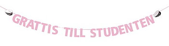 BANNER GRATTIS TILL STUDENTEN ROSA 3.6M