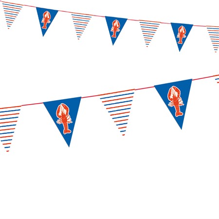 TRIANGLE FLAG BANNER CRAYFISH 3 M