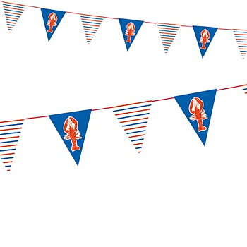 TRIANGLE FLAG BANNER CRAYFISH 3 M