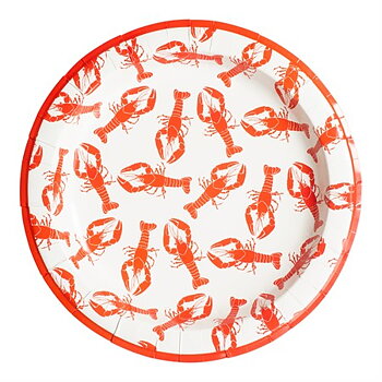 PAPER PLATE CRAYFISH 28 CM 8-P