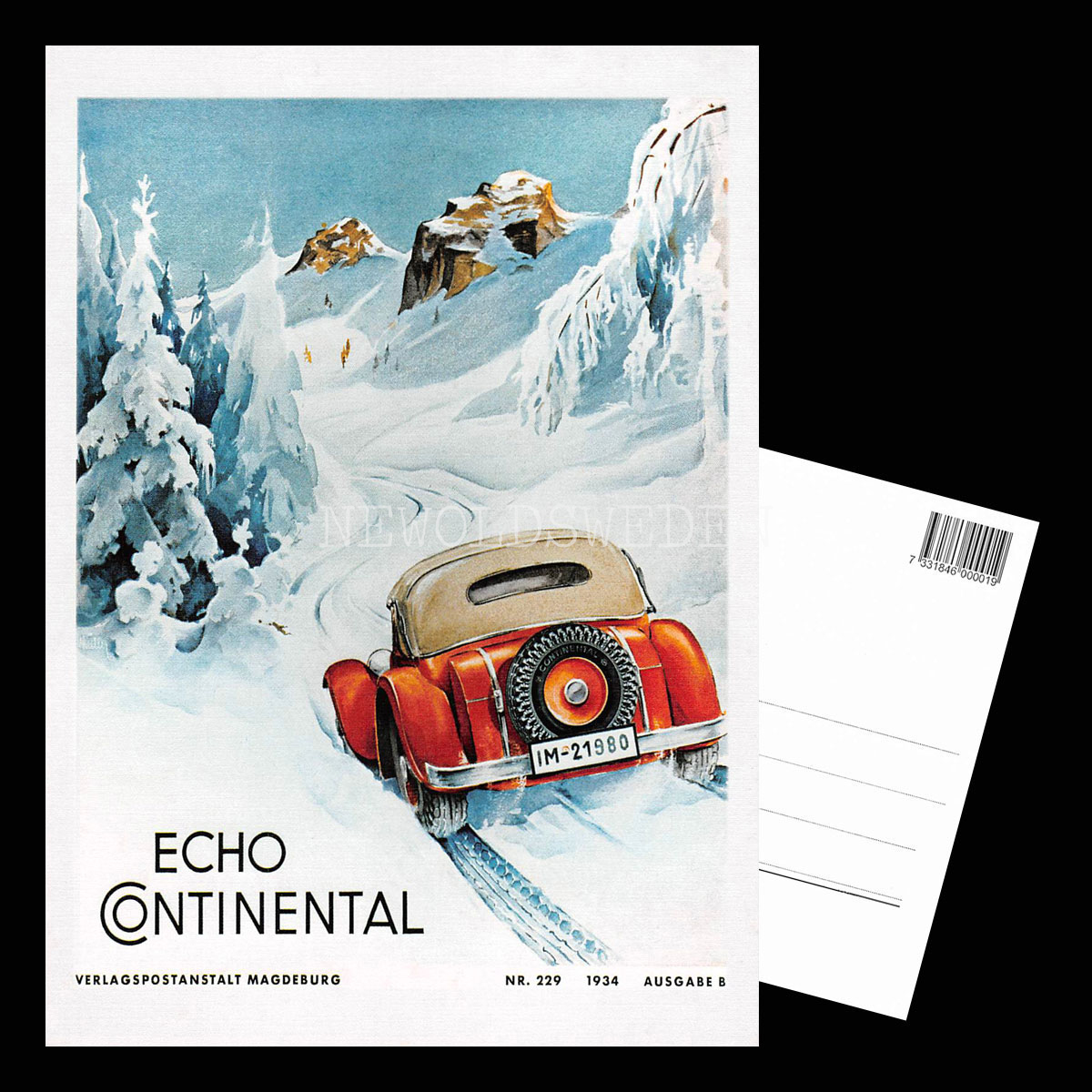 CONTINENTAL ECHO 1934 - Vykort A5 - 3