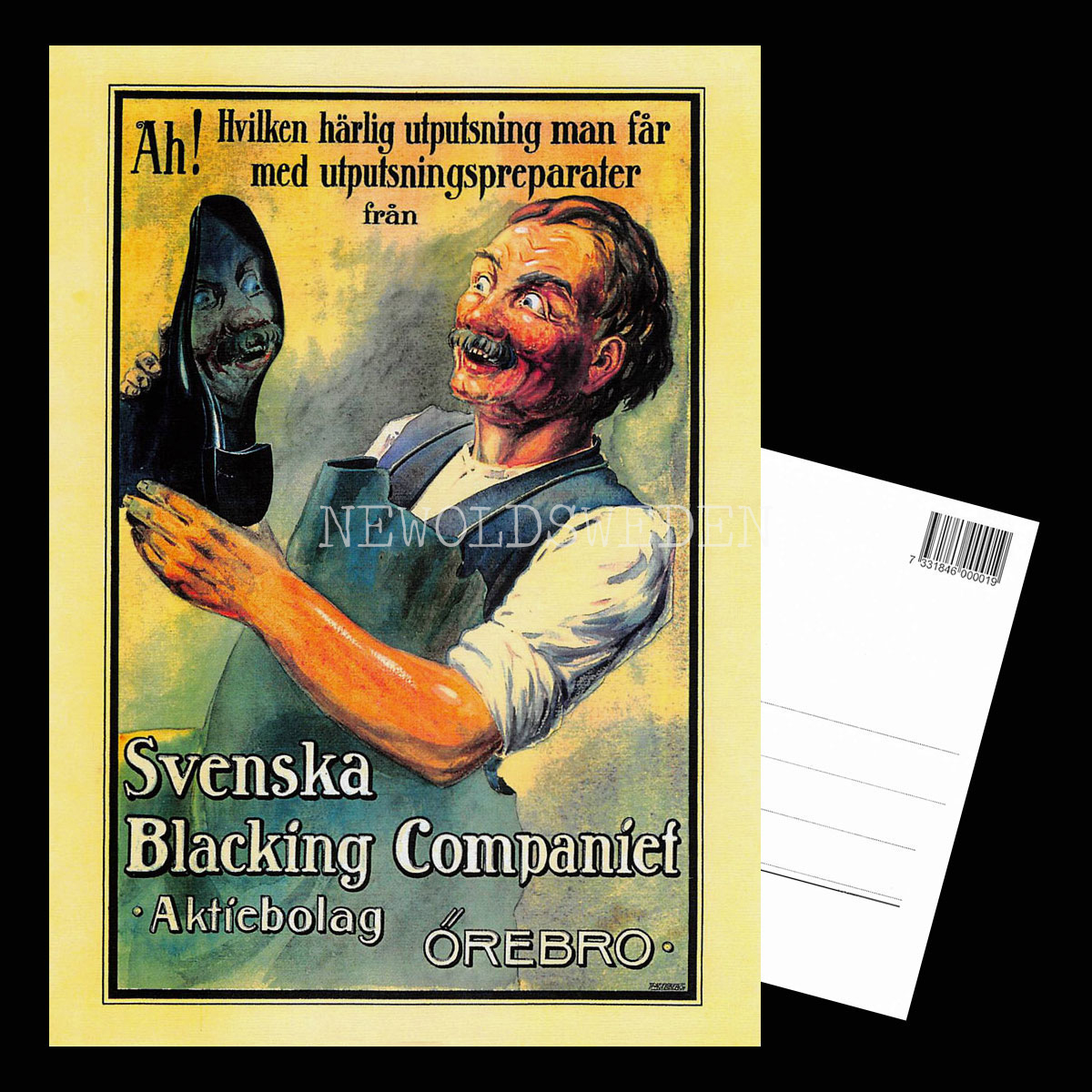 Svenska Blacking Companiet ÖREBRO - Vykort A5 - 3