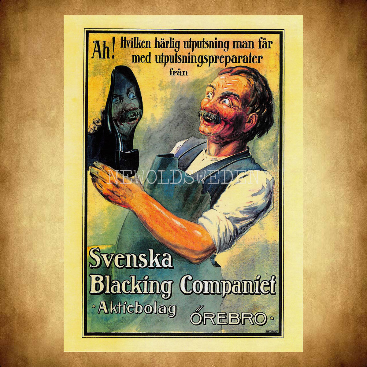 Svenska Blacking Companiet ÖREBRO - Vykort A5 - 2