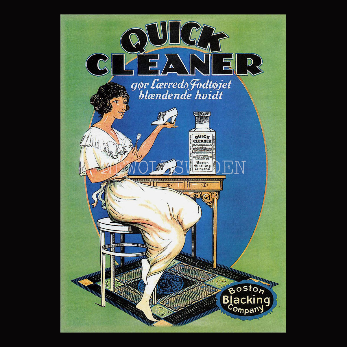 BOSTON BLACKING COMPANY - QUICK CLEANER - Vykort A5