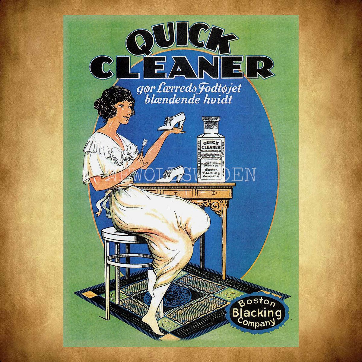 BOSTON BLACKING COMPANY - QUICK CLEANER - Vykort A5 - 2