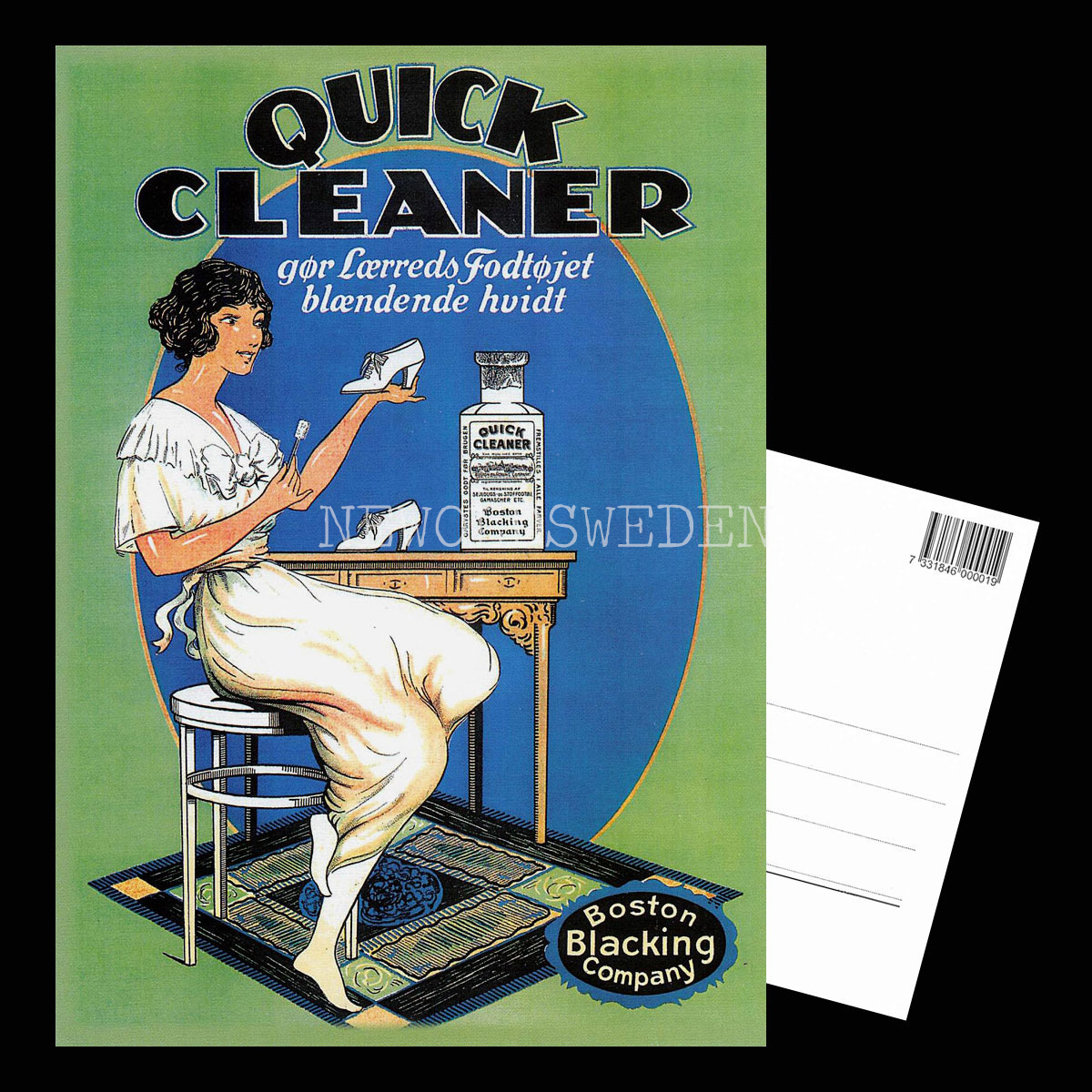 BOSTON BLACKING COMPANY - QUICK CLEANER - Vykort A5 - 3