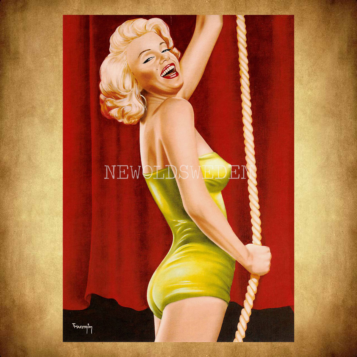 Tomas Hafström Marilyn Monroe Nr: 14 av 15 - Vykort A5 - 2
