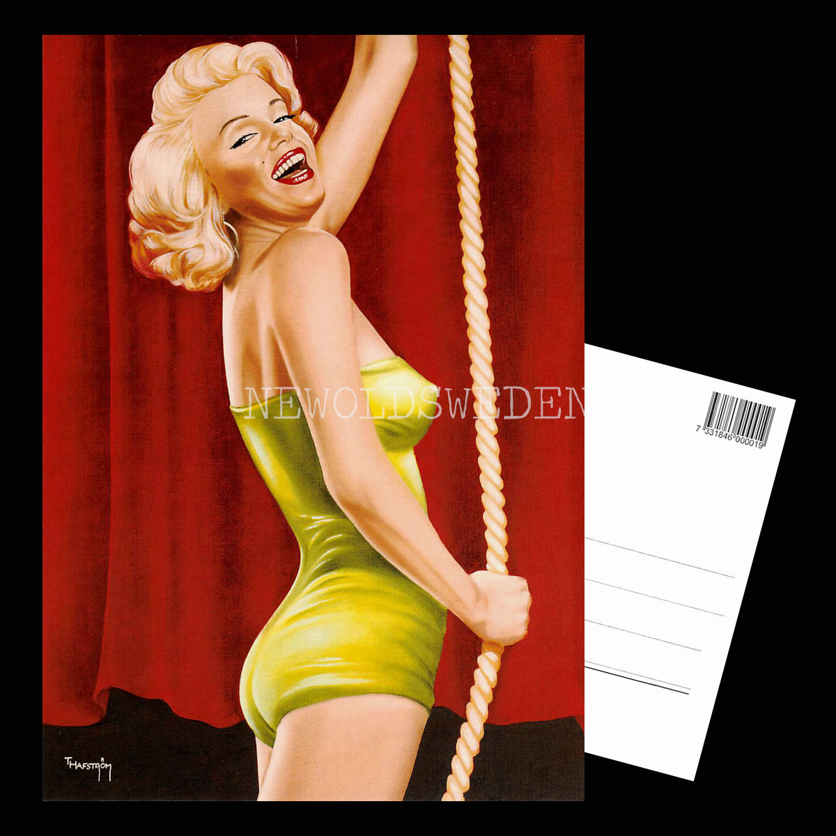 Tomas Hafström Marilyn Monroe Nr: 14 av 15 - Vykort A5 - 3