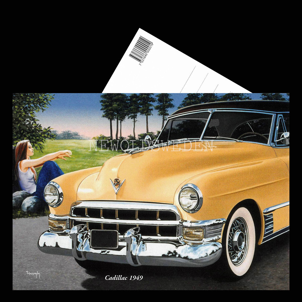 Cadillac 1949 - Vykort A5 - 3