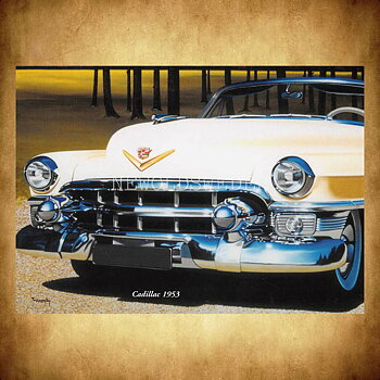 Cadillac 1953 - Vykort A5