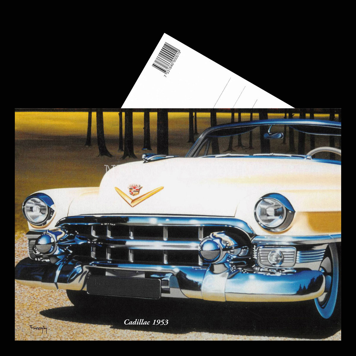Cadillac 1953 - Vykort A5 - 3
