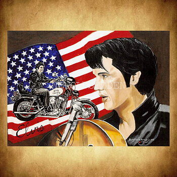 Elvis Presley - Ewa-Marie Arngrip - Vykort A5