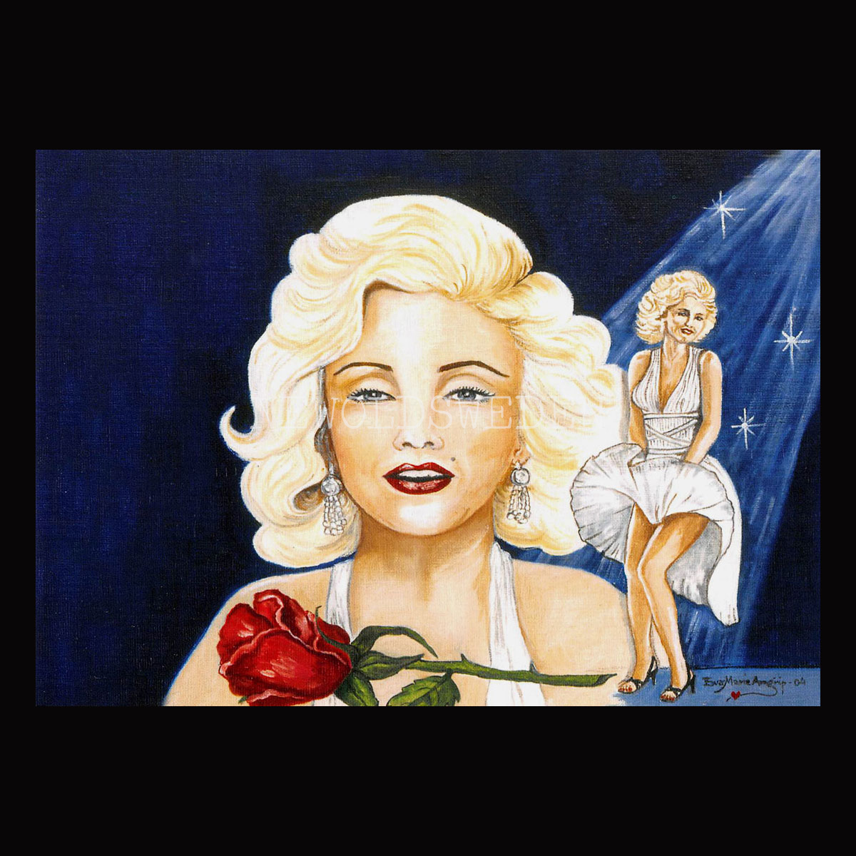Marilyn Monroe 1926-1962 - Ewa-Marie Arngrip - Vykort A5