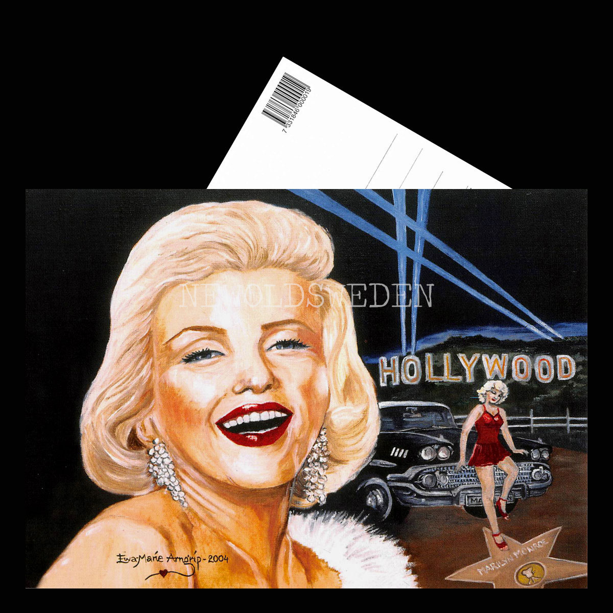 Marilyn Monroe 1926-1962 - Ewa-Marie Arngrip - Vykort A5 - 3