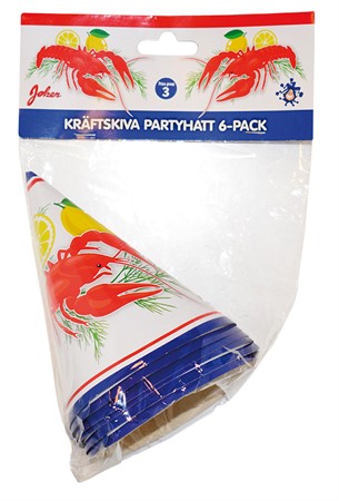 KRÄFTSKIVA PARTYHATT 6-P - 2