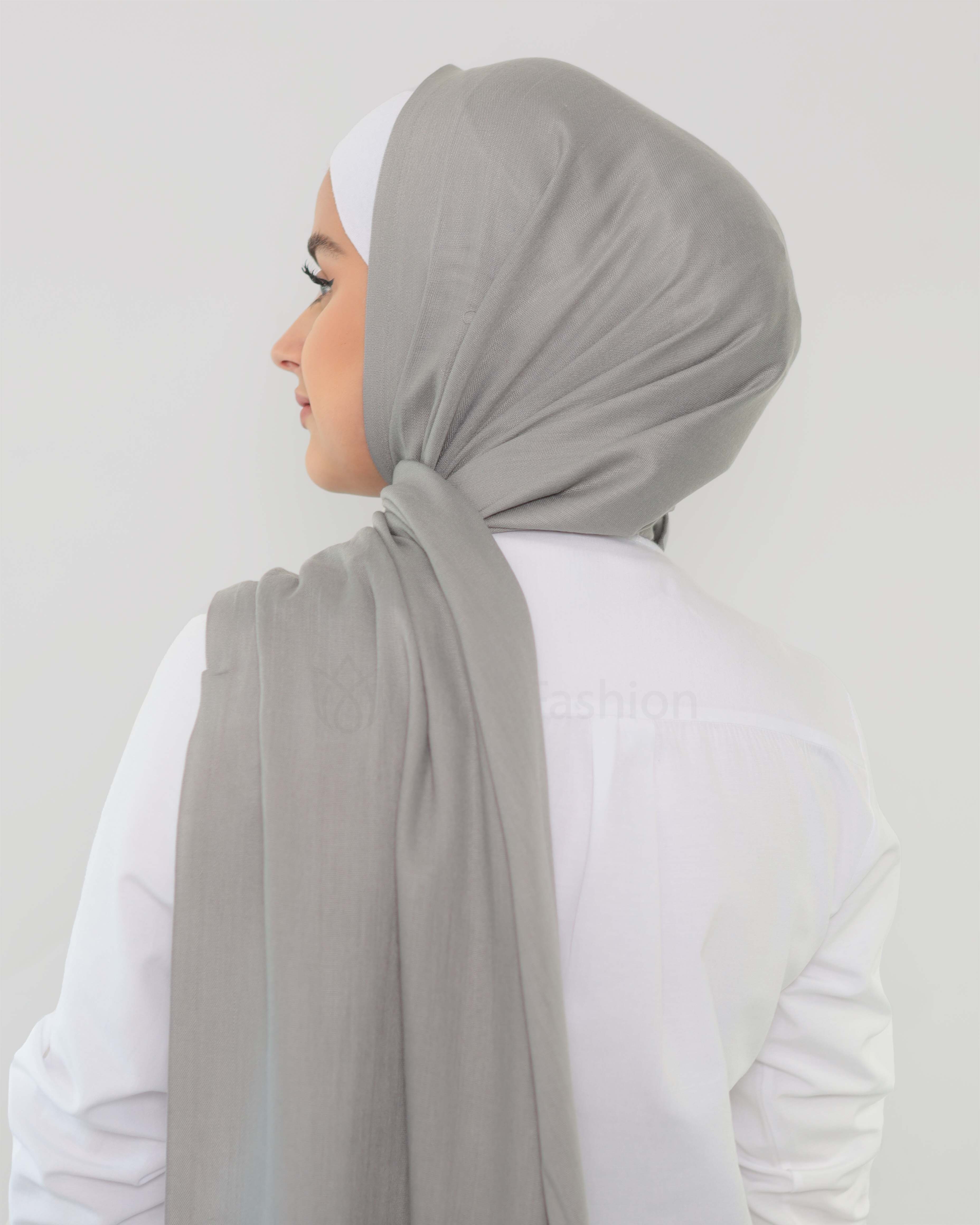 Hijab - Pashmina - Grau - 3