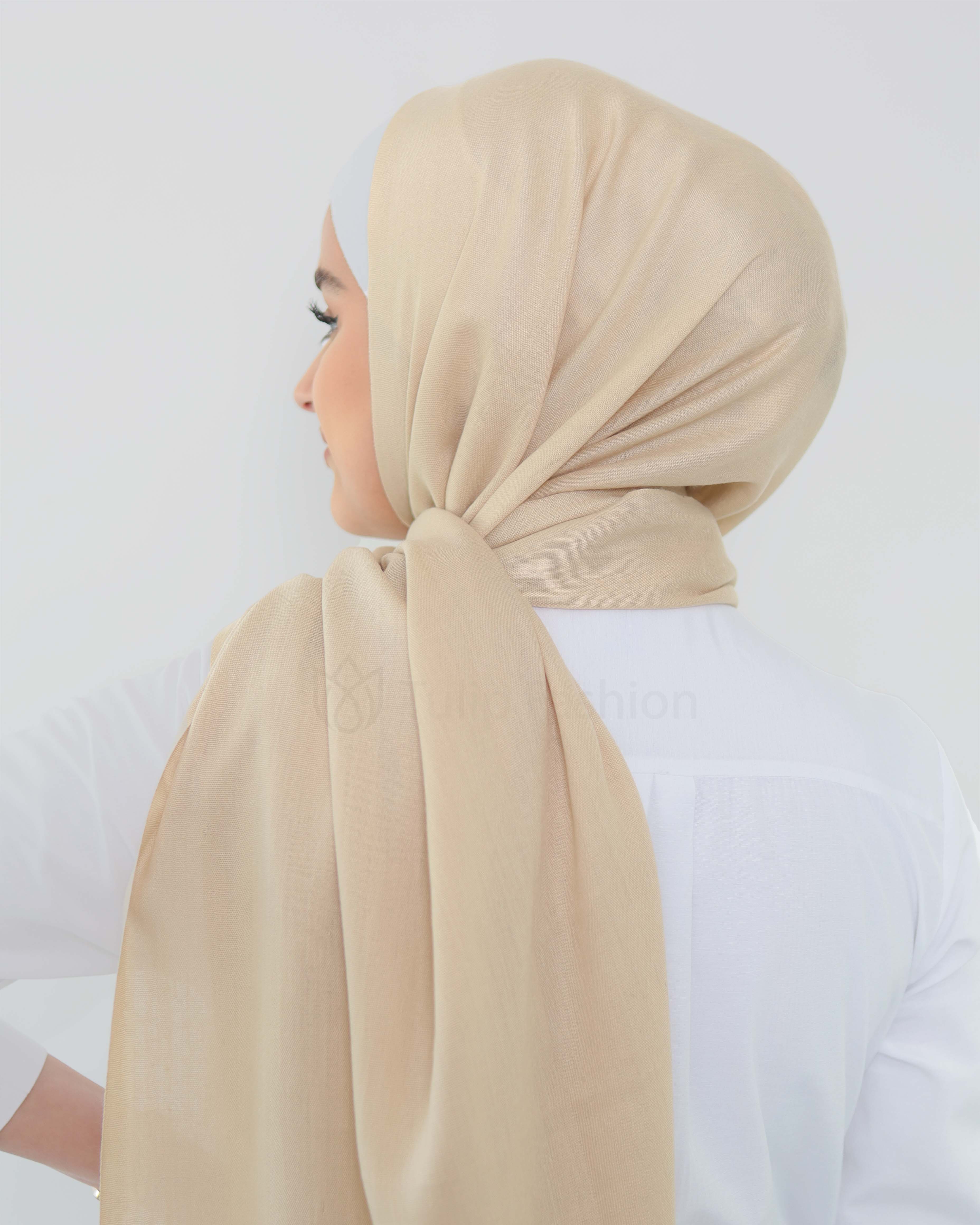 Hijab - Pashmina - Beige - 3