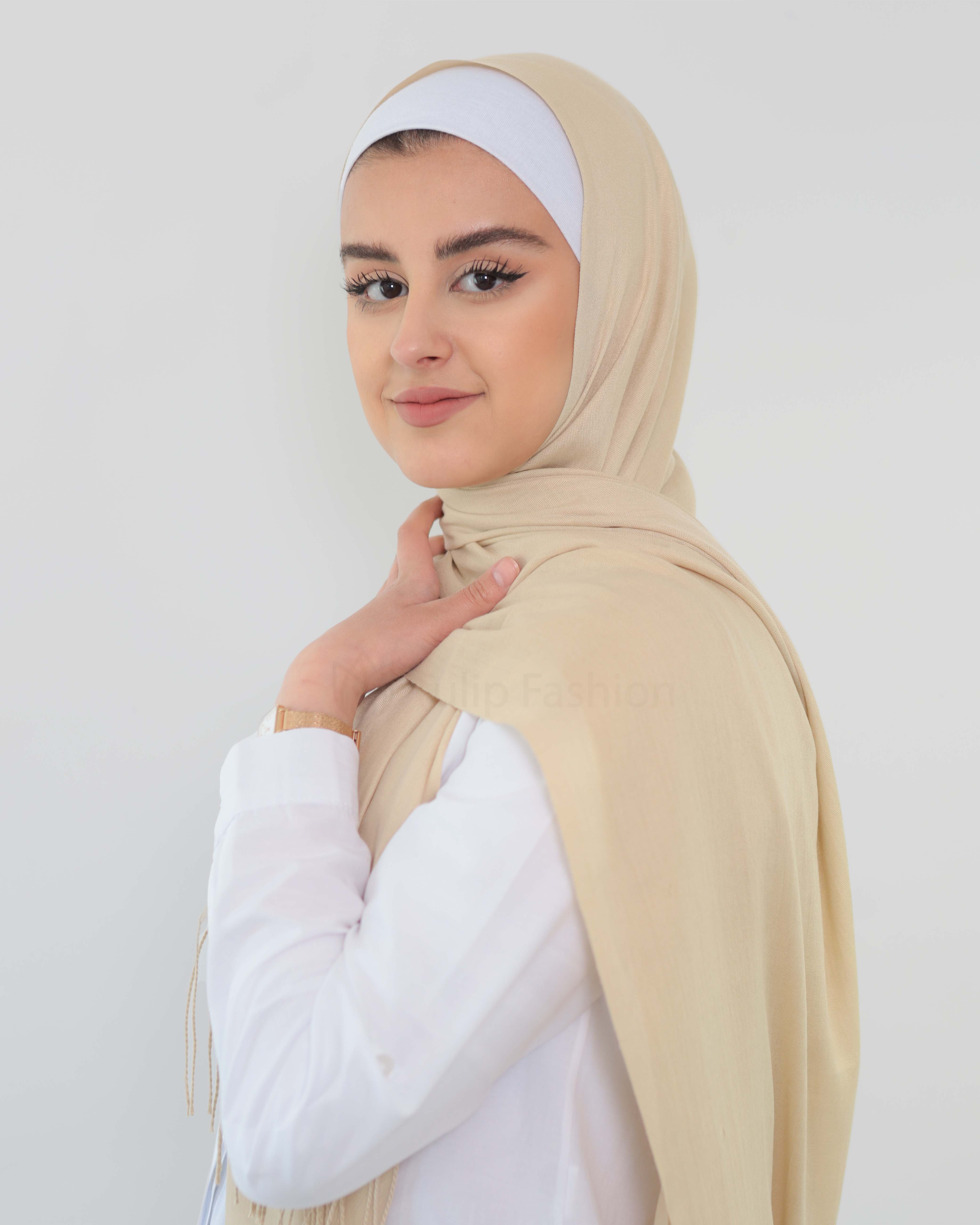 Hijab - Pashmina - Beige - 2