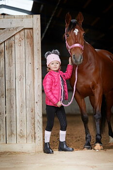 Equipage Barn jacka Harris Pink Peacock