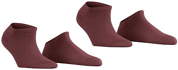  2 Pack Esprit Wine Ankle Socks Eco