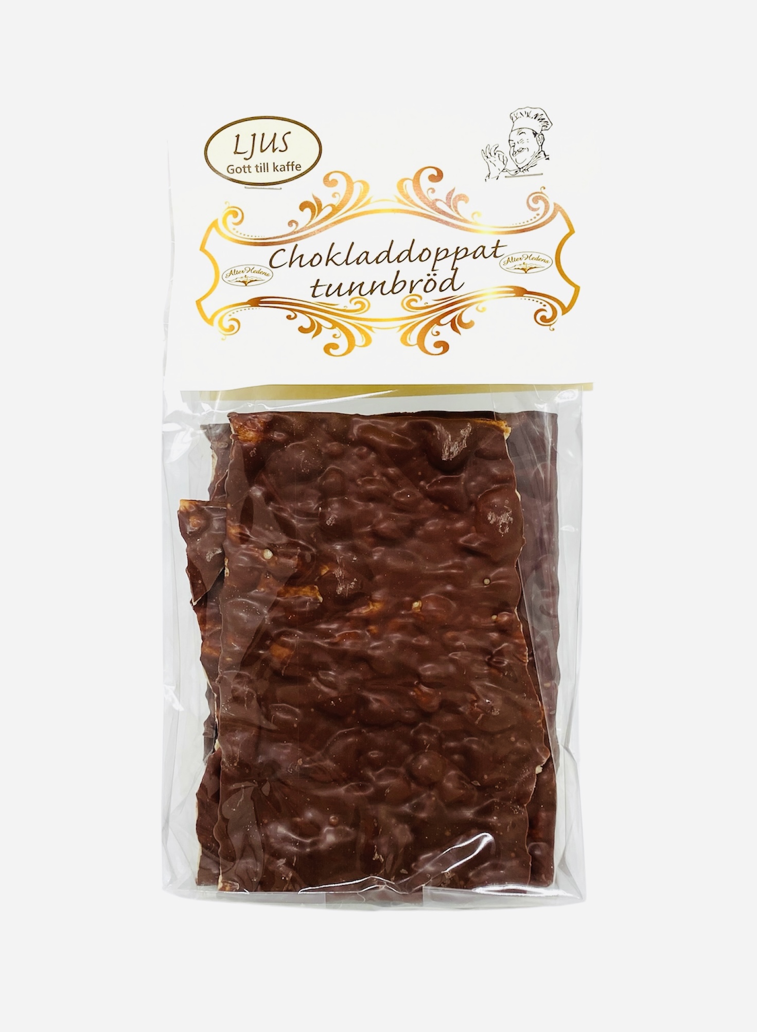 Chokladdoppat Tunnbröd - Ljus choklad