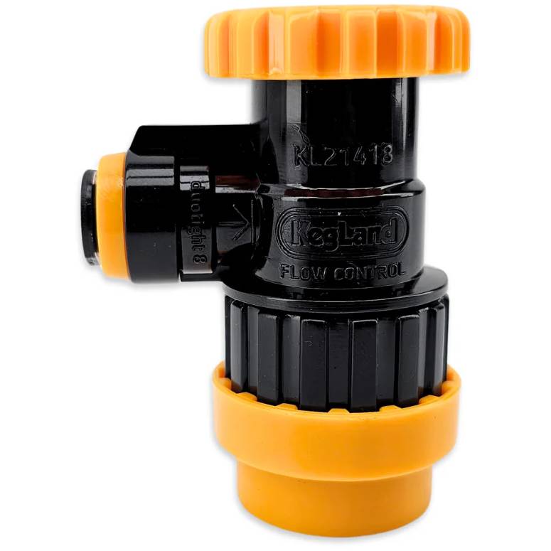 Ball lock with flow control, push-in 5/16" - 3