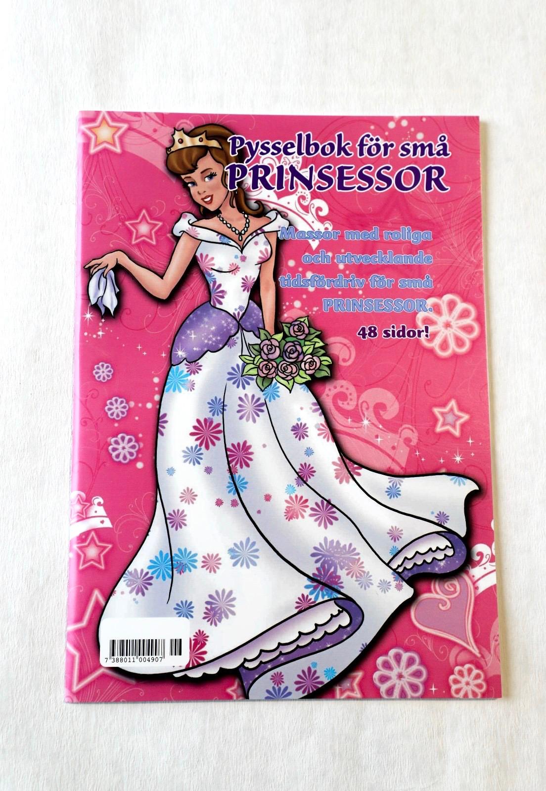 Pysselbok för små prinsessor, arts and craft book for small princesses 48 pages - 2